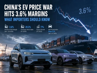 China's EV Price War Hits 3.6% Margins: What Importers Should Know